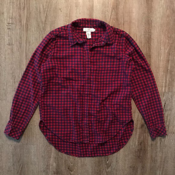 H&M Tops - H&M Women’s Check Plaid Flannel Shirt 8